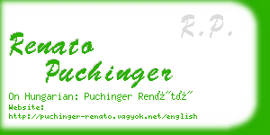 renato puchinger business card